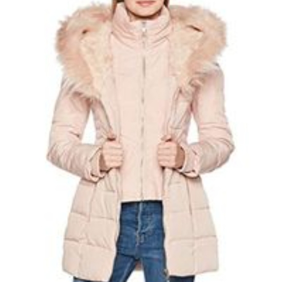 **ISO**Wanted* GUESS Yoko puffer coat with sweetheart faux fur shorter inner li… - Picture 6 of 14